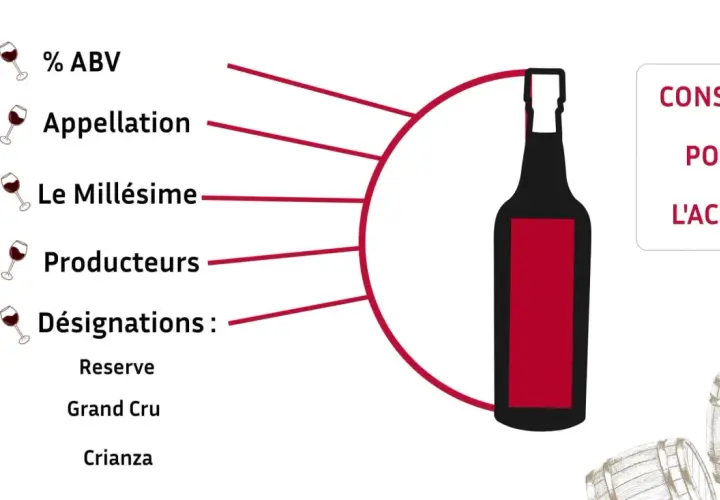 Conseils pour l'achat de vin : ABV, appellation, millésime, producteurs, désignations. Choisir un sauvignon sec ou moelleux.