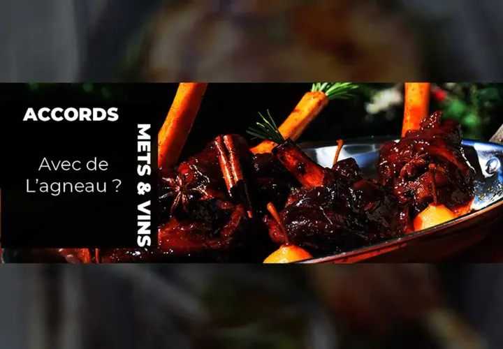 Accords mets & vins : quel vin avec agneau ? Un plat savoureux de jarrets d'agneau braisés aux épices et carottes.