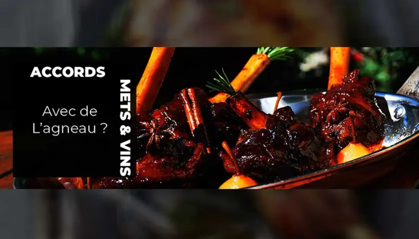 Accords mets & vins : quel vin avec agneau ? Un plat savoureux de jarrets d'agneau braisés aux épices et carottes.