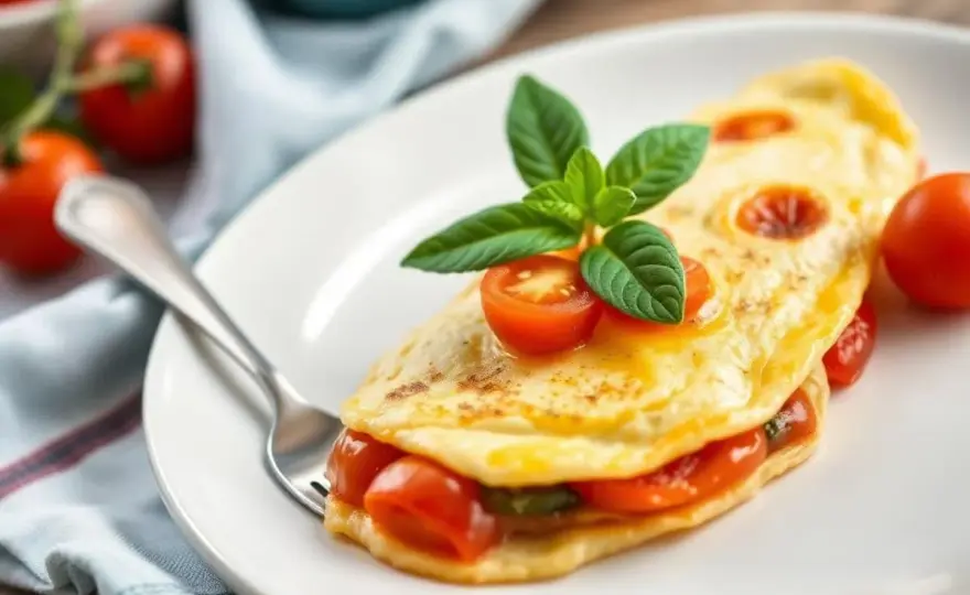 Omelette tomate moelleuse - la méthode qui marche