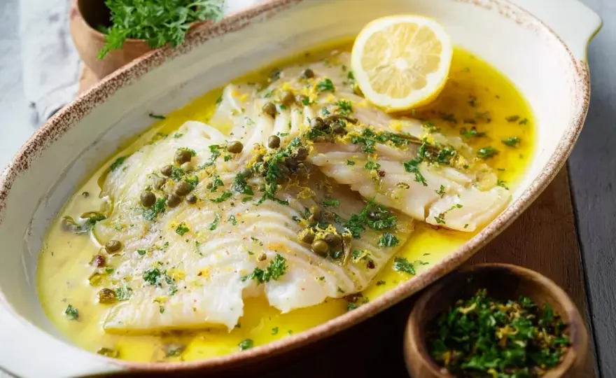 Raie à la poêle au beurre citronné - la cuisson simple et moelleuse