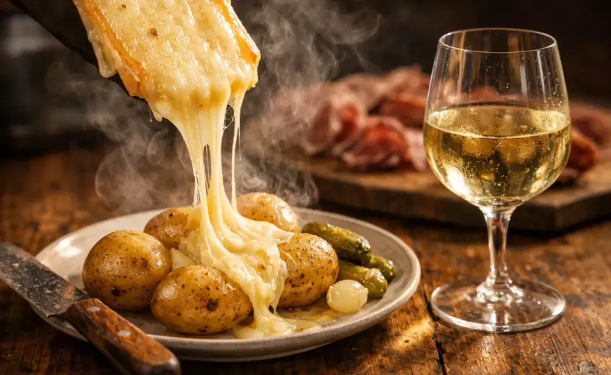 Vin blanc et raclette - L'accord parfait pour un repas léger