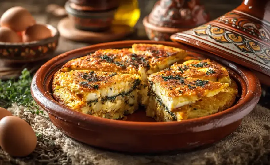 Tajine tunisien moelleux - ingrédients, cuisson et variantes