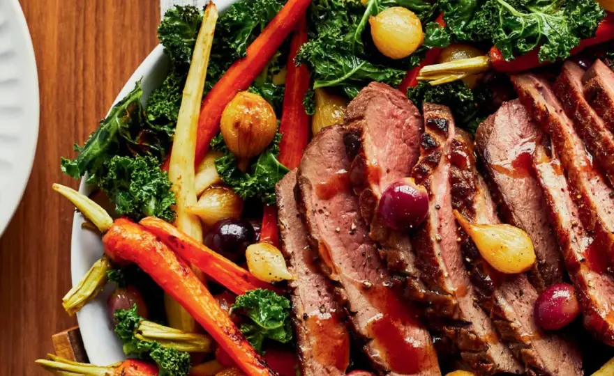 Magret de canard aux 3 légumes - la méthode simple et savoureuse