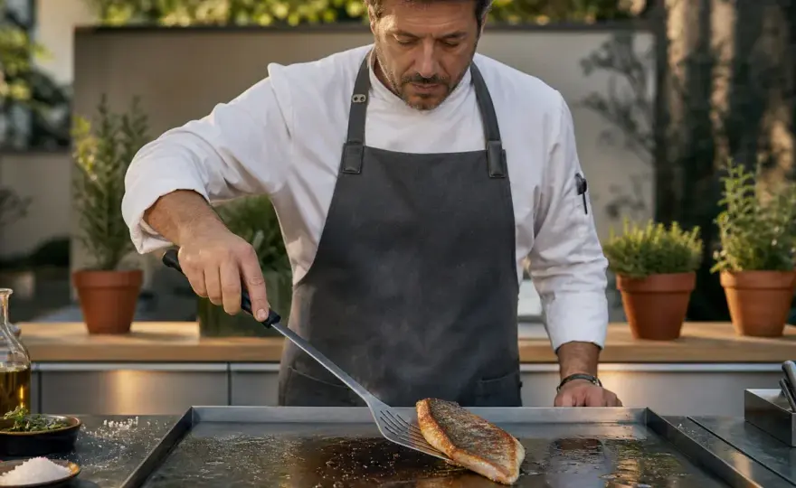 Bar à la plancha - réussir une peau croustillante et une chair nacrée