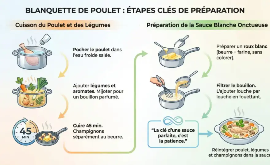 Blanquette de volaille - la méthode pour une sauce réussie