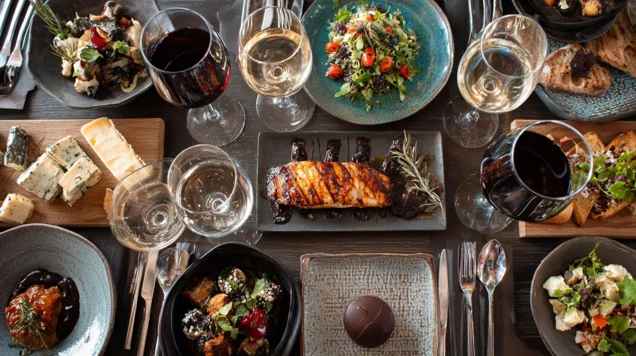 Un festin gourmand : que manger avec du Sauternes ? Fromages, poisson, salade, et même un dessert au chocolat, tout est là pour un accord parfait.