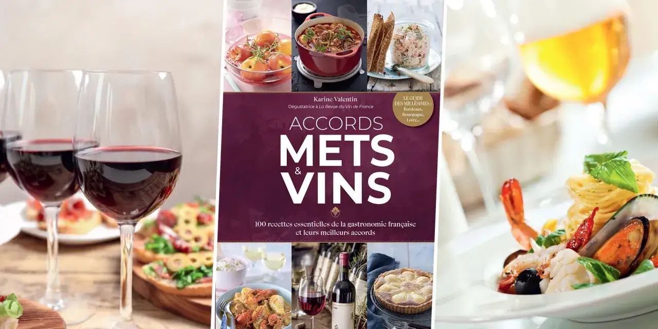 Verre de vin rouge passe partout, accompagnant des mets variés, de la cuisine française à des fruits de mer.